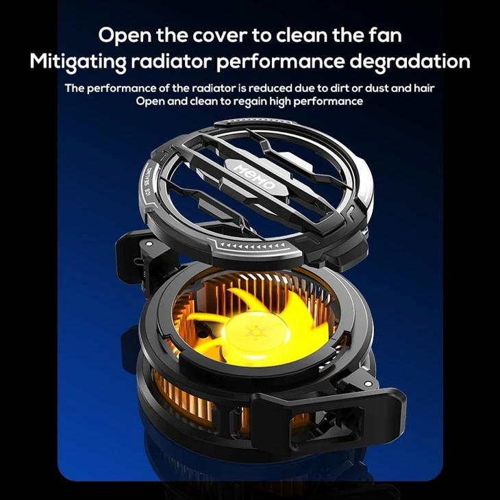 MEMO CX07 RGB Semiconductor Phone Game Cooler Mobile Cooling Fan For Gaming suppliers